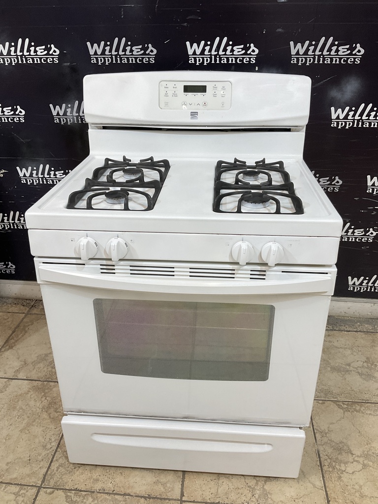 Kenmore Used Natural Gas Stove 30inches (White) 