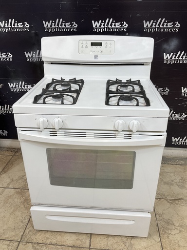 [99508] Kenmore Used Natural Gas Stove 30inches (White) 