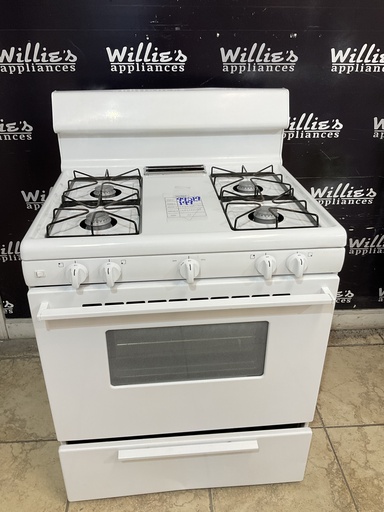[99519] Frigidaire Used Natural Gas Stove 30inches (White) 