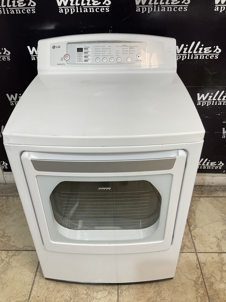 Lg Used Electric Dryer 220volts (30 AMP) 27inches {4 prong} (White) 