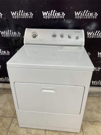 [99494] Whirlpool Used Electric Dryer 220volts (30 AMP) 29inches {4 prong}  (White) 