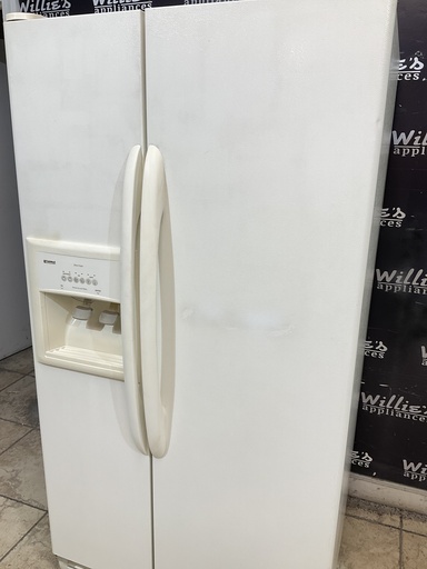 [99506] Kenmore Used Refrigerator Side by Side 36x69 (Bisque) 