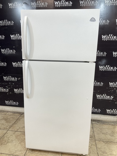 [99503] White Westinghouse Used Refrigerator Top and Bottom 30x65 1/2” (White) 