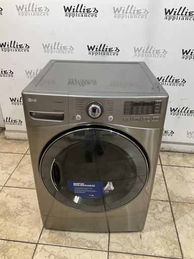 [99513] Lg Used Electric Dryer 220volts (30 AMP) 27inches {no cord} (Grey) 