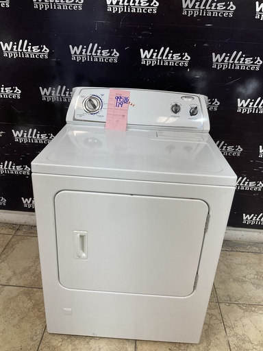 [99526] Whirlpool Used Natural Gas Dryer 29inches (White) 