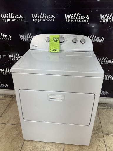 [99522] Whirlpool Used Electric Dryer 220volts (30 AMP) 29inches  {3 prong} (White) 