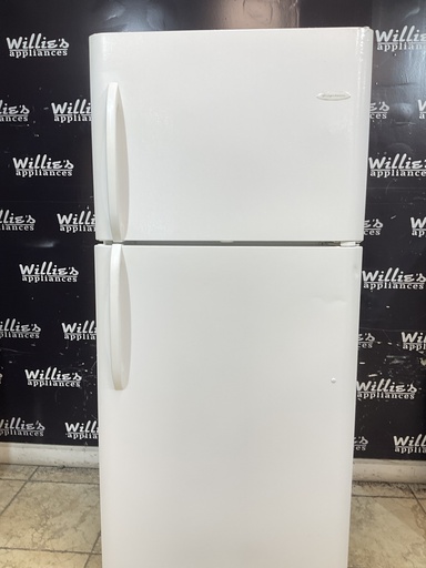 [99548] Frigidaire Used Refrigerator Top and Bottom 30x69 (White) 