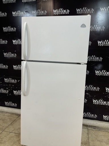 [99546] White Westinghouse Used Refrigerator Top and Bottom 30x65 1/2” (White) 