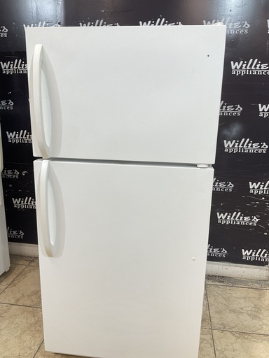 [99549] Frigidaire Used Refrigerator Top and Bottom 28x59 1/2” (White) 
