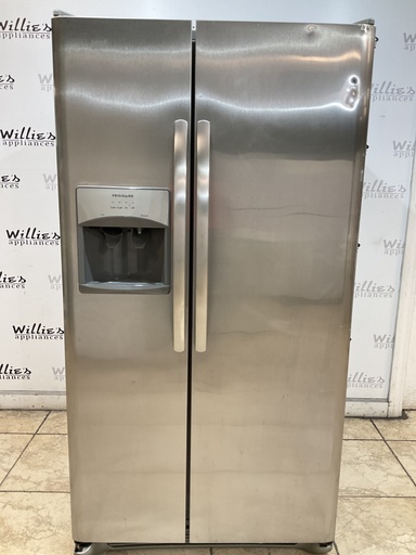 [99530] Frigidaire Used Refrigerator Side by Side 36x68 1/2” (Stainless Steel) 
