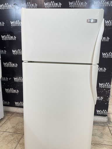 [99541] Frigidaire Used Refrigerator Top and Bottom 30x66 (Bisque) 