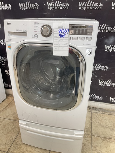 [99560] Lg Used Washer Front-load 27inches (White) 
