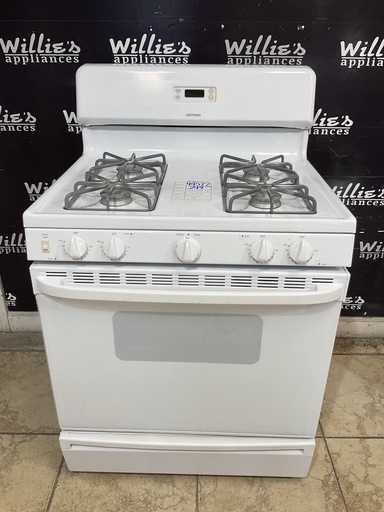 [99577] Hotpoint Used Natural Gas Stove 30inches (White) 