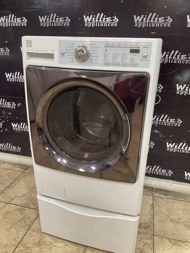 [99593] Kenmore Used Washer Front-load 27inches (White) 