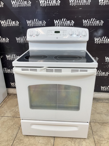 [99600] Ge Used Electric Stove 220volts (40/50 AMP) 30inches {3 prong} (White)
