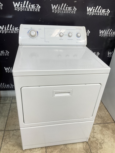 [99626] Whirlpool Used Electric Dryer 220volts (30 AMP) 27inches {3 prong} (White) 
