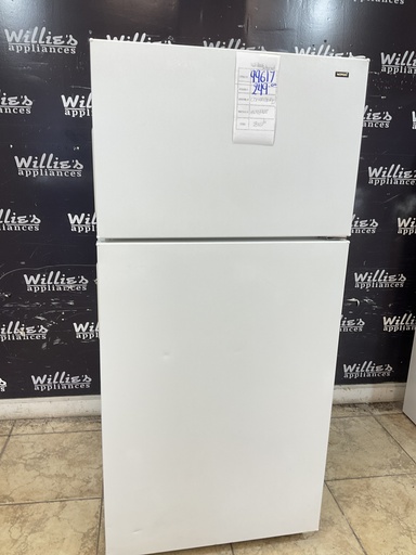 [99617] Hotpoint Used Refrigerator Top and Bottom 28x61 1/2” (White) 