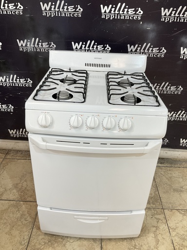 [99634] Hotpoint Used Natural Gas Stove 24inches (White) 