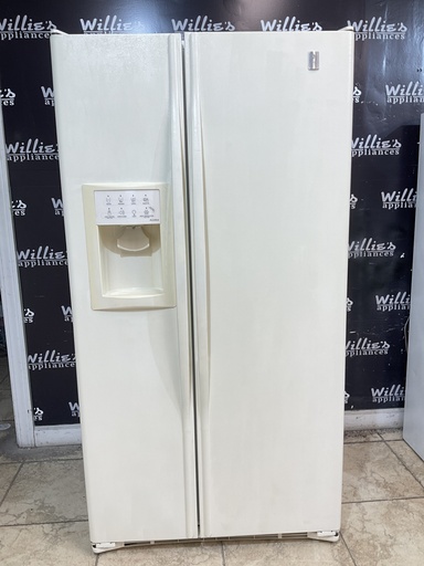 [99638] Ge Used Refrigerator Side By Side Counter Depth 36x69 (Bisque) 