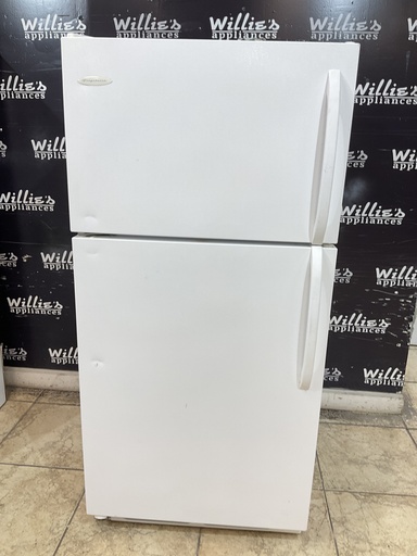 [99709] Frigidaire Used Refrigerator Top and Bottom 28x59 1/2” (White) 
