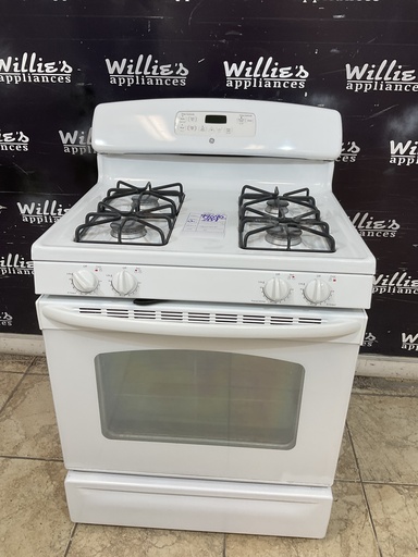 [99696] Ge Used Natural Gas Stove 30inches (White) 