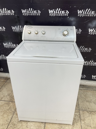 [99716] Whirlpool Used Washer Top- load 27inches (White) 