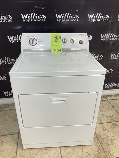 [99729] Whirlpool Used Electric Dryer 220volts (30 AMP) 29inches {3 prong} (White) 