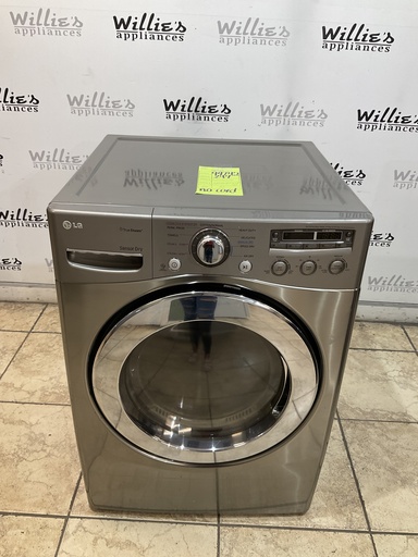 [99745] Lg Used Electric Dryer 220volts (30 AMP) 27inches {no cord}  (Grey) 