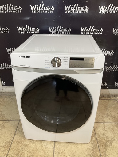 [99744] Samsung Used Electric Dryer 220volts (30 AMP) 27inches {no cord} (White) 