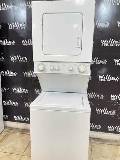 [99752] Whirlpool Used Electric Unit Stackable 220volts (30AMP) 24x71 1/2” (White)