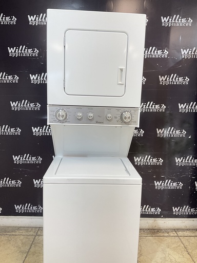 [99751] Whirlpool Used Electric Unit Stackable 220volts (30 AMP) 24x71 {4 prong} (White) 