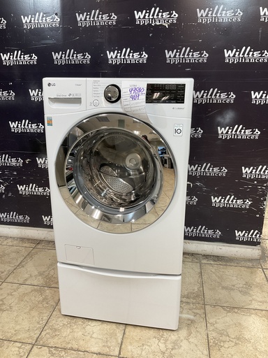 [99810] Lg Used Washer Front-load 27inches (White) 