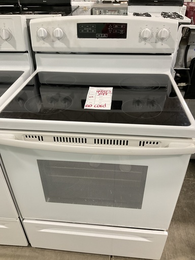 [99815] Frigidaire Used Electric Stove 220volts (40/50 AMP) 30inches {no cord} (White) 