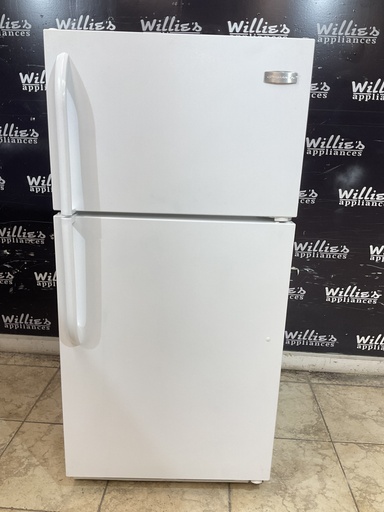 [99869] Frigidaire Used Refrigerator Top and Bottom 28x59 1/2” (White) 