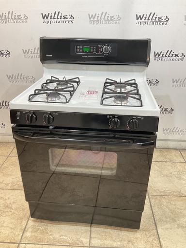 [99888] Kenmore Used Natural Gas Stove 30inches (White/Black)