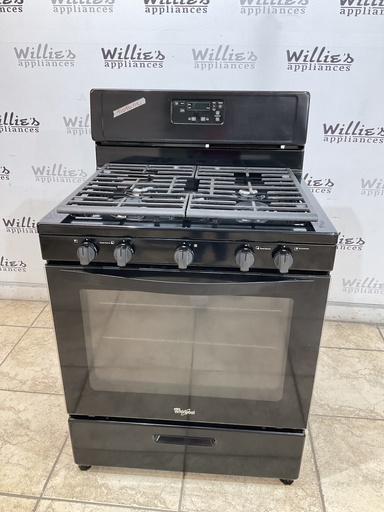 [99926] Whirlpool Used Gas Propane Stove 30inches (Black)