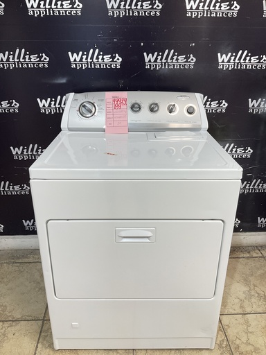 [99924] Whirlpool Used Natural Gas Dryer 29inches (White) 