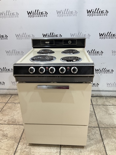 [99949] Welbilt Used Electric Stove 220volts (40/50 AMP) 24inches {3 prong} (Bisque) 