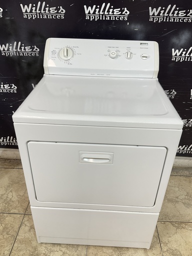 [99986] Kenmore Used Electric Dryer 220volts (30 AMP) 27inches {3 prong} (White) 