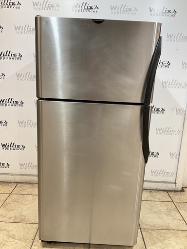 [99988] Frigidaire Used Refrigerator Top and Bottom 30x65” (Stainless Steel)
