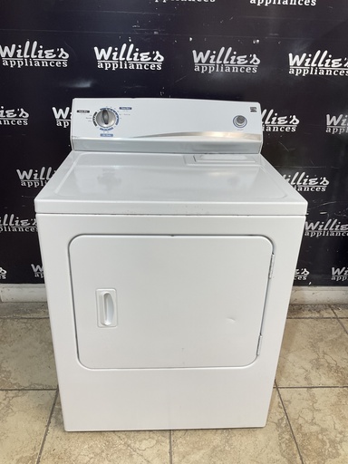 [100007] Kenmore Used Electric Dryer 220volts (30 AMP) 29inches {3 prong} (White) 