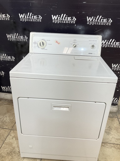 [100017] Kenmore Used Natural Gas Dryer 29inches (White) 