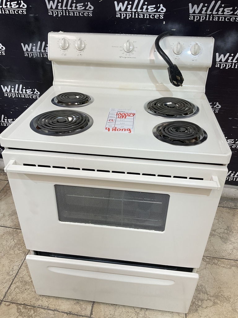 Frigidaire Used Electric Stove 220volts (40/50 AMP) 30inches {4 prong} (Bisque) 
