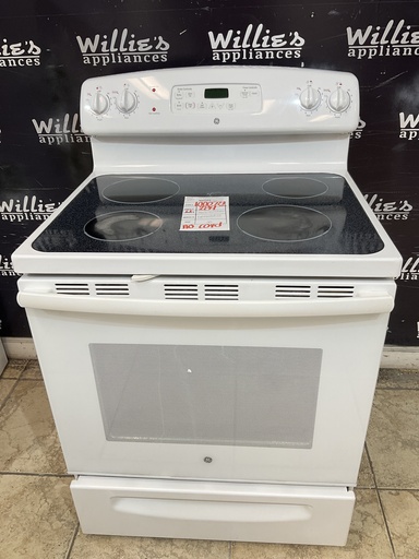[100078] Ge Used Electric Stove 220volts (40/50 AMP) 30inches {no cord} (White)