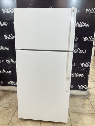 [100098] Ge Used Refrigerator Top and Bottom 28x62 (White)