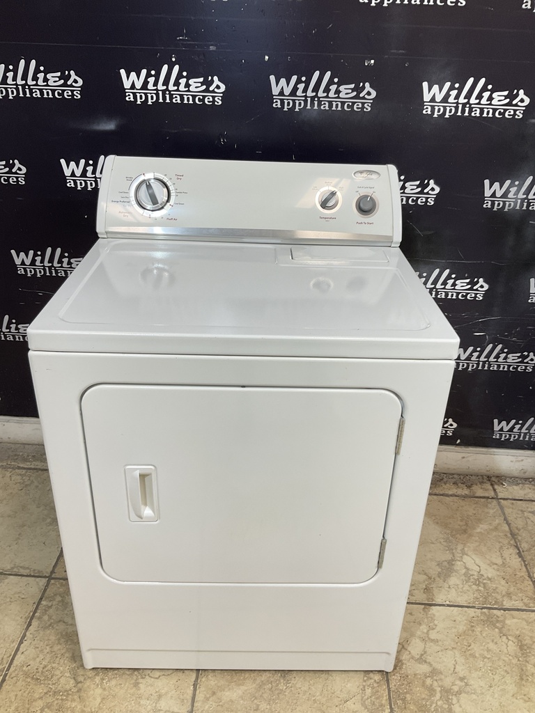 Whirlpool Used Electric Dryer 220volts (30 AMP) 29inches  {4 prong} (White) 