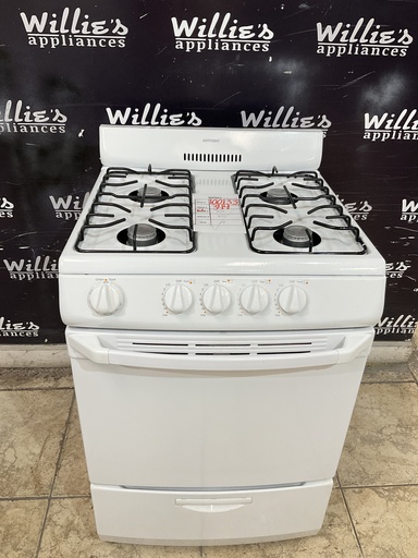 [100133] Hotpoint Used Natural Gas Stove 24inches (White) 