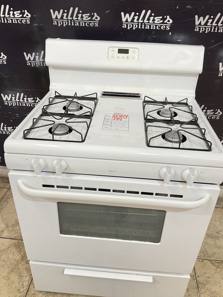 Kenmore Used Natural Gas Stove 30inches (White) 