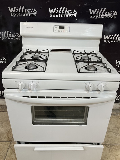 [100159] Frigidaire Used Natural Gas Stove 30inches (White) 