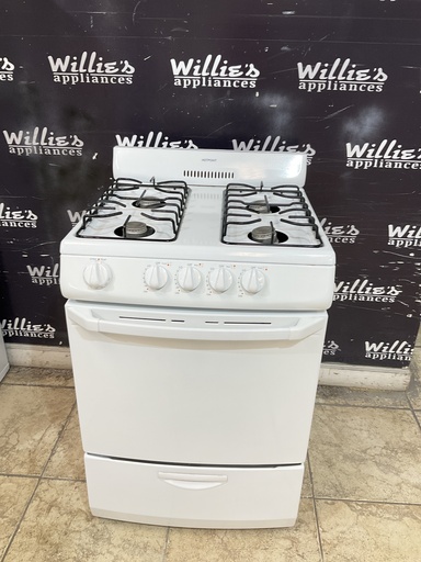 [100154] Hotpoint Used Natural Gas Stove 24inches (White) 